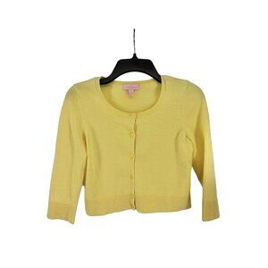 Lilly Pulitzer Shrug Yellow Sz Small 30” Bust